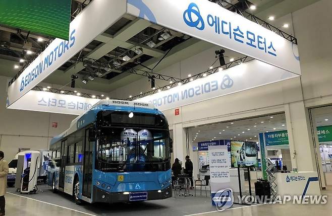에디슨모터스 전기 버스 [에디슨모터스 홈페이지 캡처]