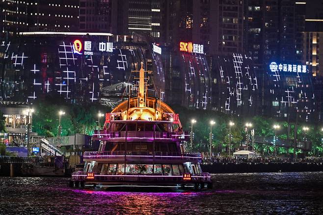 중국 부동산 개발업체 헝다그룹 전경(사진=AFP)