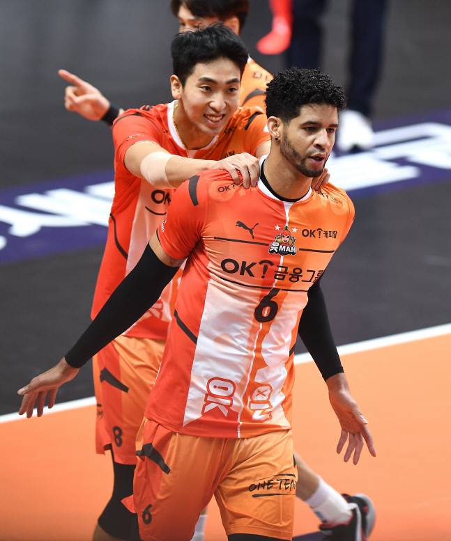 OK금융그룹의 레오.제공 | 한국배구연맹