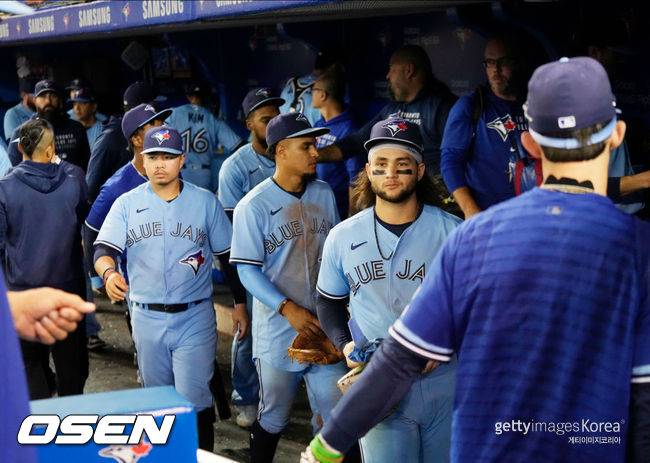 [사진] 토론토 블루제이스 선수단. ⓒGettyimages(무단전재 및 재배포 금지)