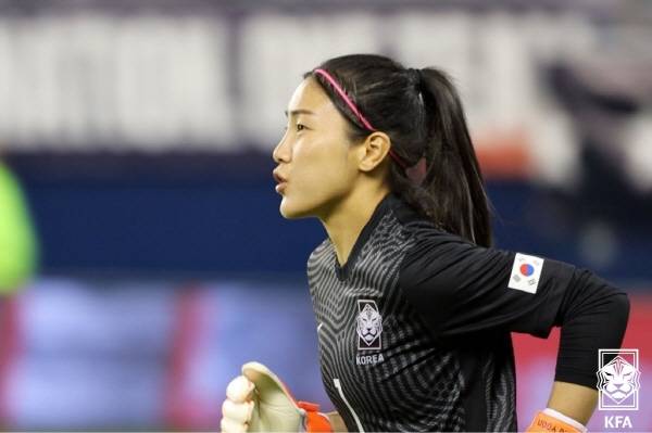 여자축구대표팀 골키퍼 윤영글. ⓒ대한축구협회