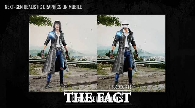 '배틀그라운드: 뉴스테이트' 캐릭터는 다양한 파츠로 구성된 코스튬과 겹쳐입기가 가능한 레이어드 시스템으로 구현돼 있다. /온라인 쇼케이스 캡처