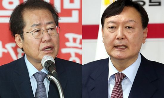 홍준표 국민의힘 의원(왼쪽)과 윤석열 전 검찰총장 [이미지출처=연합뉴스]