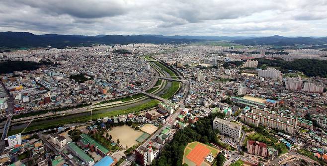 청주시 도심 모습 [매경DB]