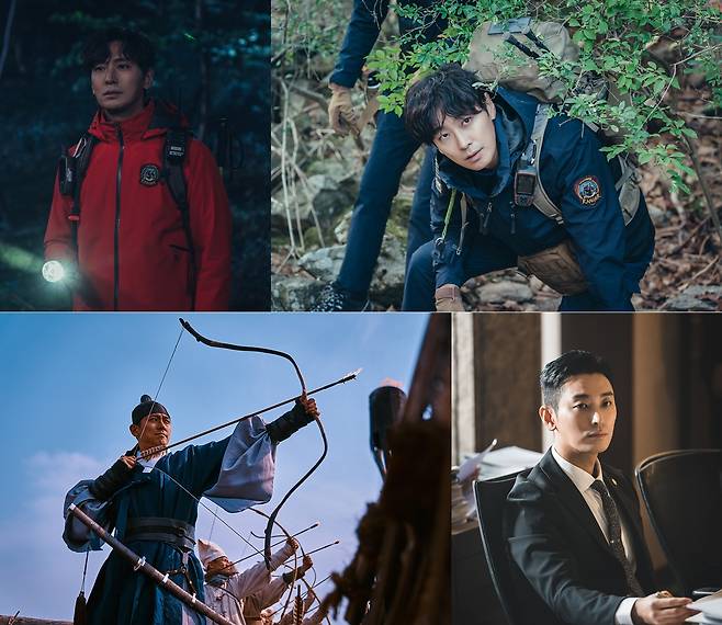 주지훈이 ‘지리산’으로 안방극장에 컴백한다.사진=에이스토리, 넷플릭스, SBS ‘하이에나’ 제공