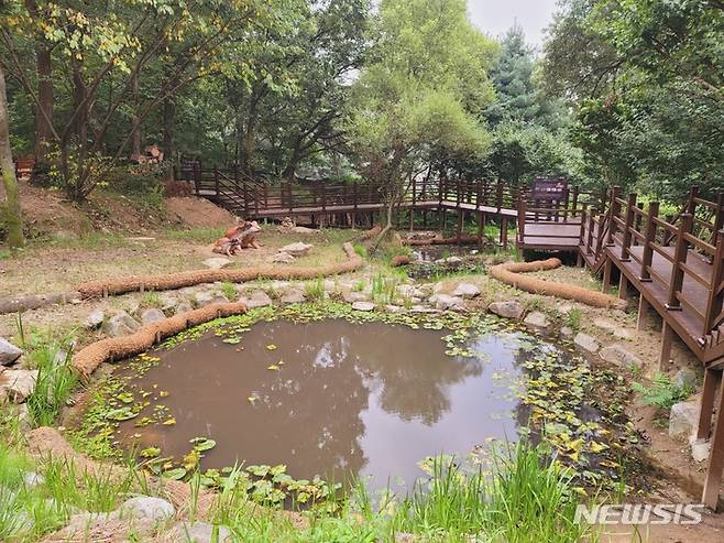 간촌골 습지 전경.