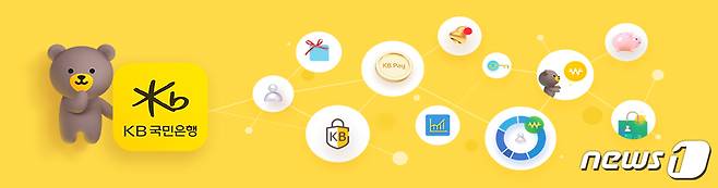 KB국민은행이 오는 27일 'KB스타뱅킹' 앱을 개편한다. (KB국민은행 제공)© 뉴스1
