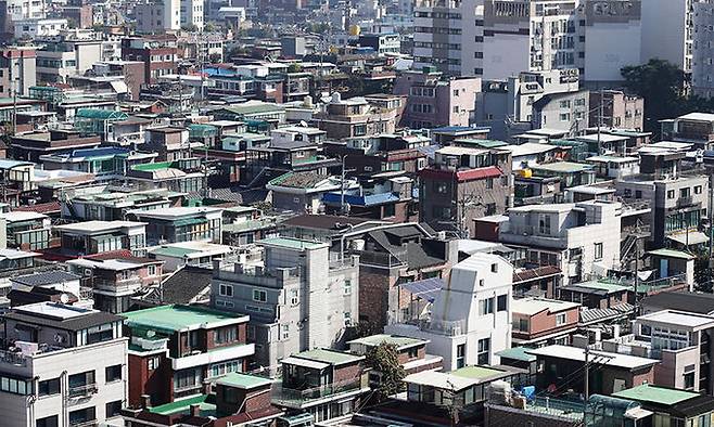 24일 서울의 한 빌라촌. 연합뉴스