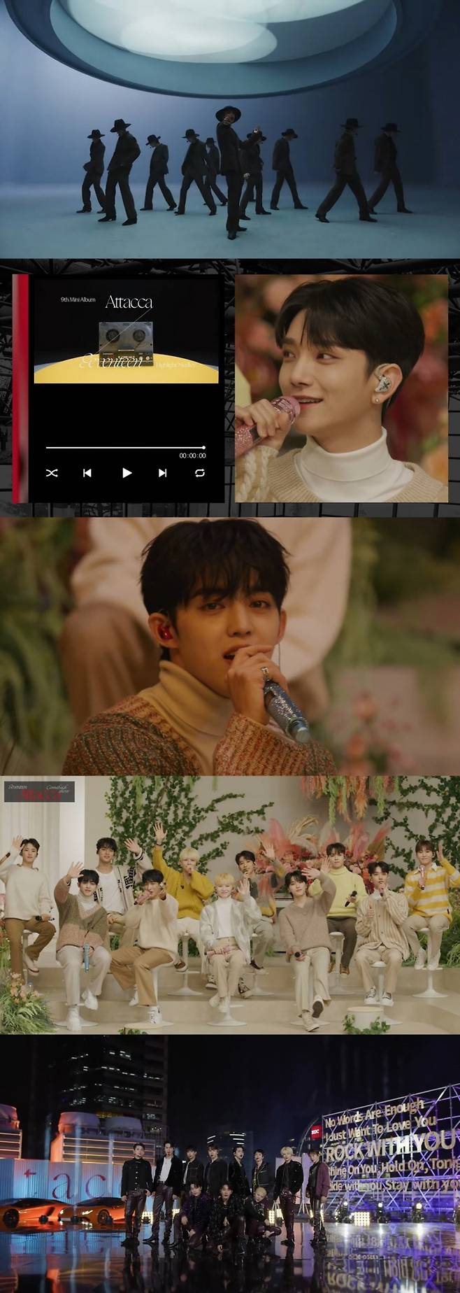 미니 9집 ‘Attacca’ 컴백쇼 방송 화면 캡처