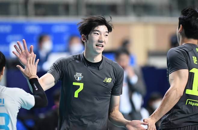 현대캐피탈 허수봉.  한국배구연맹 제공