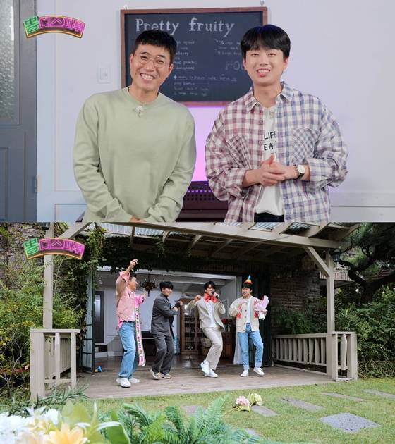 김종민(사진 위 왼쪽)과 이찬원이 KBS 예능 '뽕디스파뤼' MC에 발탁됐다./사진제공=KBS