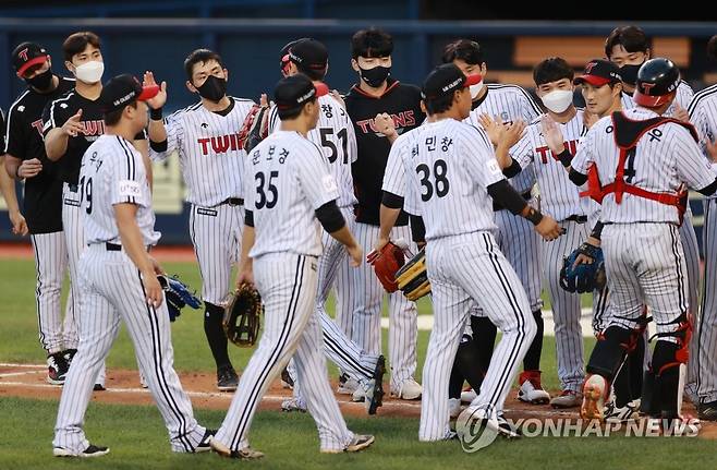 LG 선수단 [연합뉴스 자료사진]