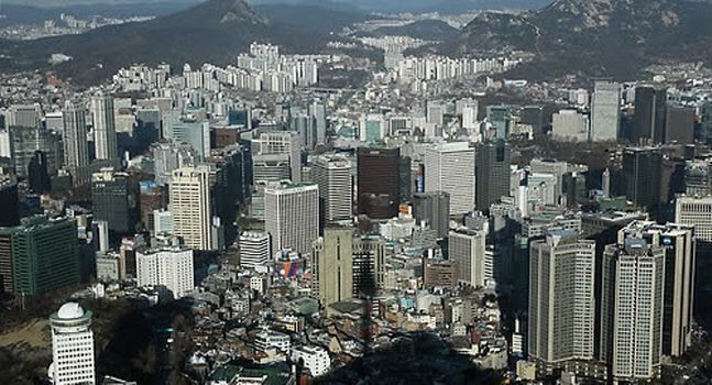 대기업 건물들이 빼곡히 들어선 서울 도심 전경.(자료사진)ⓒ연합뉴스