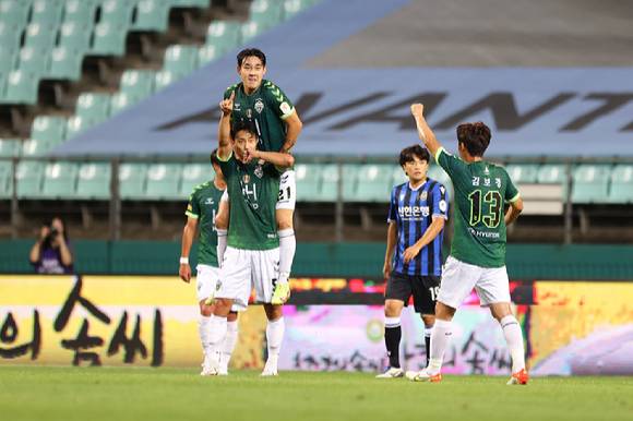 9월 가장 역동적인 골을 터트린 주인공으로 선정된 전북 현대 백승호. [사진=한국프로축구연맹]