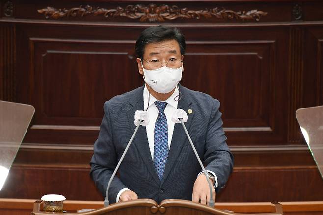 김성갑 경남도의원. 경남도의회 제공