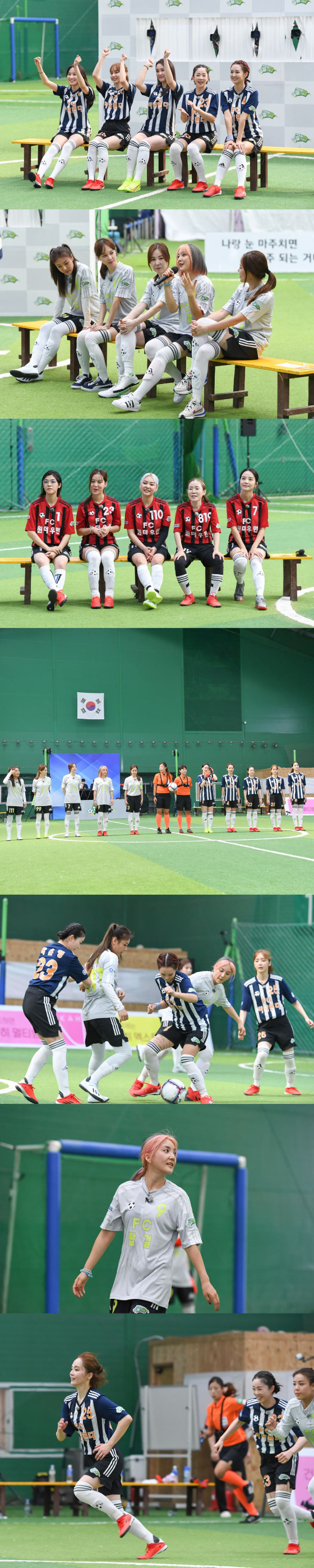 오정연, 박은영, 신아영, 윤태진, 주시은 아나운서가 SBS '골 때리는 그녀들'의 FC 아나콘다 팀에 합류했다./사진제공=SBS