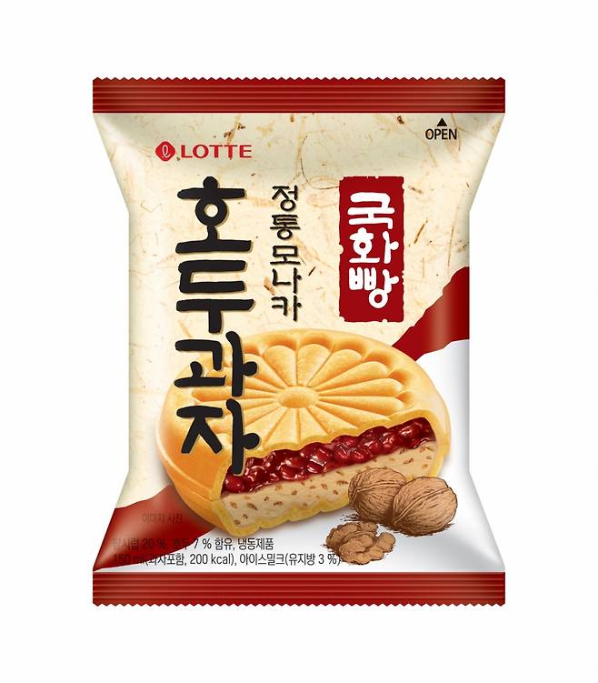 롯데푸드 국화빵 호두과자./사진제공=롯데푸드