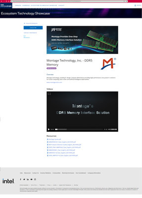 Montage Technology's Virtual Booth at Intel Innovation Event