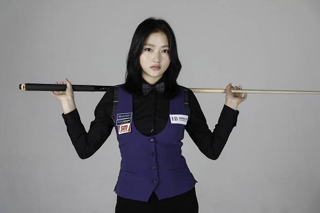 한국 3쿠션 당구 기대주로 주목받는 한지은. 사진=파이브앤식스