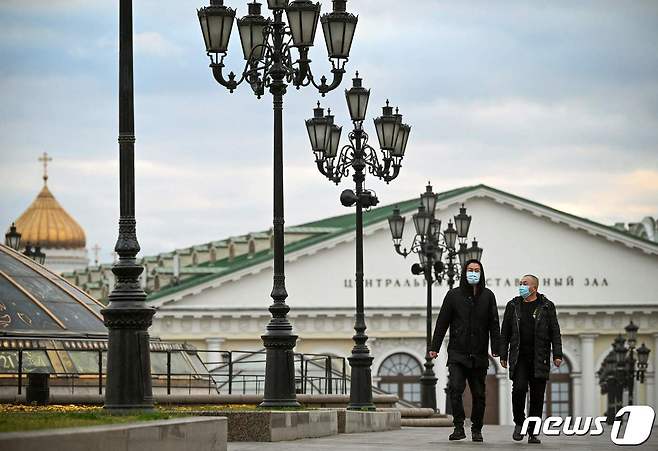 러시아 모스크바 중심가의 2021년 10월22일 모습.  © AFP=뉴스1 자료 사진