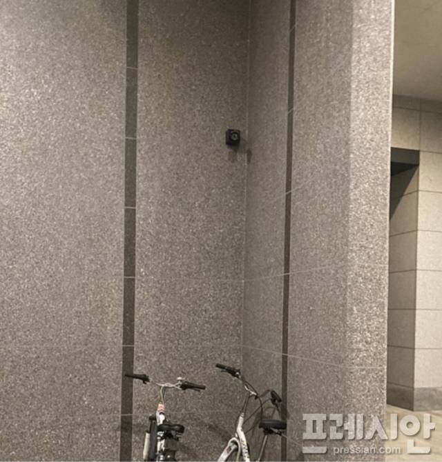 ▲아파트 단지 내 성추행이 벌어졌던 현장. ⓒ주민 제보사진