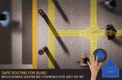 세이프 루틴 포 블라인드(SAFE ROUTINE FOR BLIND) 아이디어. /사진제공=문체부