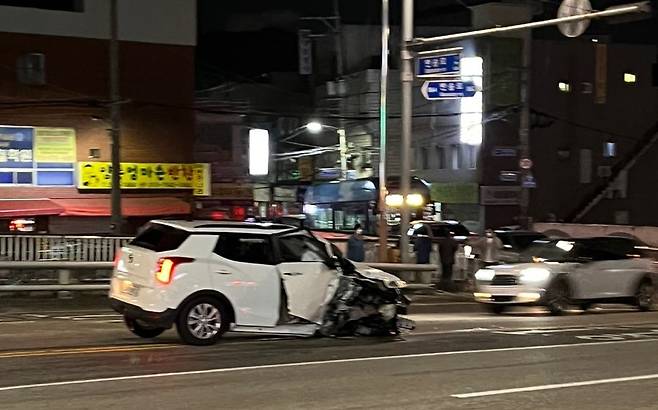 해운대 교통사고 [독자 제공]