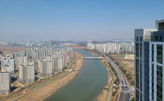 경기권의 아파트 단지 밀집지역의 모습 [헤럴드경제DB]