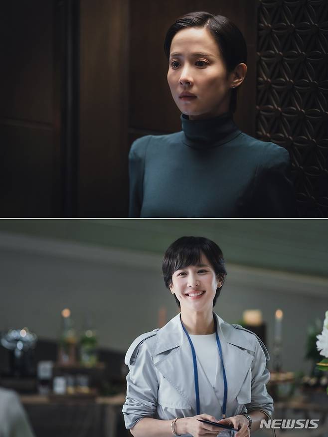 [서울=뉴시스]tvN 드라마 '하이클래스' 조여정 스틸. (사진=tvN '하이클래스' 제공) 2021.11.15. photo@newsis.com