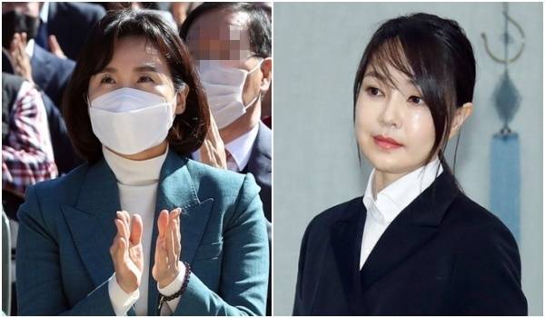 이재명 더불어민주당 대선후보의 부인 김혜경씨(왼쪽)와 윤석열 국민의힘 대선후보의 부인 김건희씨. 연합뉴스