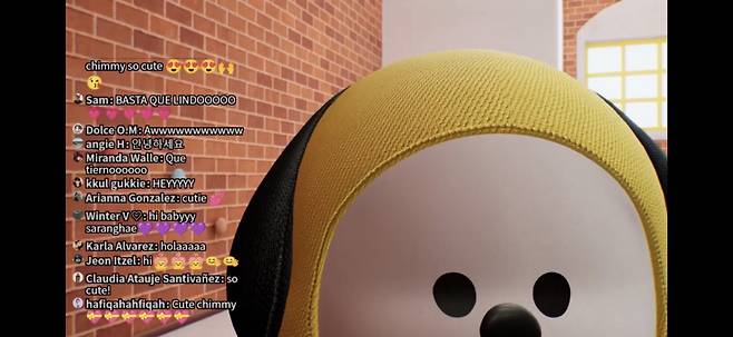 BT21 CHIMMY가 진행한 유튜브 라이브 방송ⓒ라인프렌즈