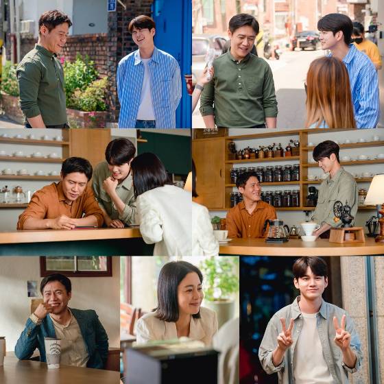 카카오TV 오리지널 '커피 한잔 할까요?'의 촬영 현장 스틸이 공개됐다./사진제공=카카오엔터테인먼트