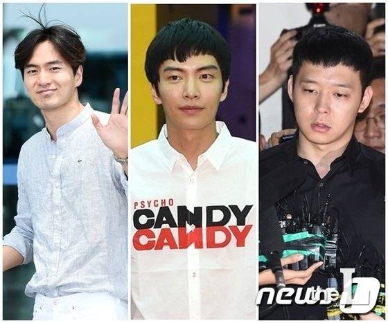 여성으로부터 성폭행(강간) 가해자로 몰렸던 사건에서 무혐의 처분을 받았던 남성 연예인들 이진욱, 이민기, 박유천