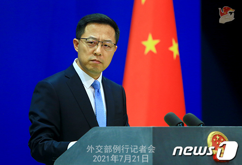 자오리젠 중국 외교부 대변인. © 뉴스1 자료 사진