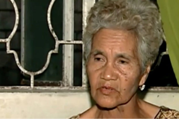필리핀의 일본군 위안부 피해자 단체 ‘말라야 롤라스’의 이사벨리타 비누야 대표의 생전 모습./ ABS-CBN 방송 캡처