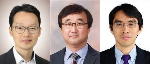 왼쪽부터 의약학부 신임 정회원 김형범(연세대), 김대덕(서울대), 오석배(서울대)