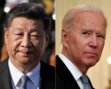 시진핑(왼쪽) 중국 국가주석과 조 바이든 미국 대통령(사진=AFP).