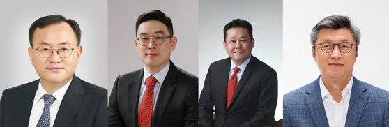 왼쪽부터 명노현 ㈜LS CEO 사장, 구본규 LS전선 CEO 부사장, 김종우 LS일렉트릭 COO 사장, 신재호 LS엠트론 CEO 부사장. [사진 LS그룹]