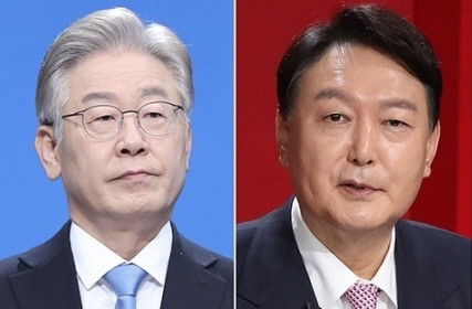 (왼쪽부터) 이재명 더불어민주당 - 윤석열 국민의힘 후보. [국회사진기자단 / 연합뉴스]