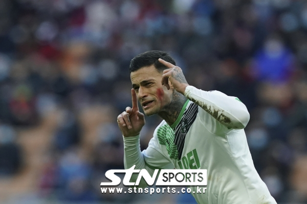 US 사수올로 칼초 공격수 지안루카 스카마카. 사진｜뉴시스/AP