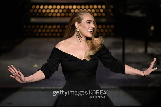 SATURDAY NIGHT LIVE -- "Adele" Episode 1789 -- Pictured: Host Adele during the Monologue on Saturday, October 24, 2020 -- (Photo by: Will Heath/NBC/NBCU Photo Bank via Getty Images)
