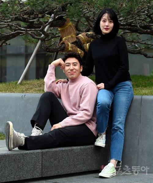 김상협(왼쪽), 이소진. 사진 | 김민성 기자 marineboy@donga.com