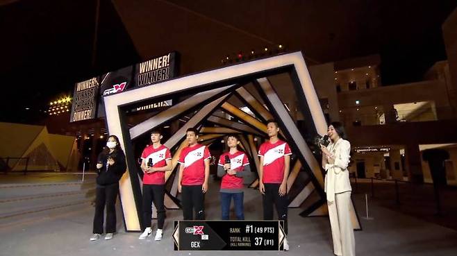 2주차 위클리 파이널 첫날 1위에 오른 Global Esports Xsset