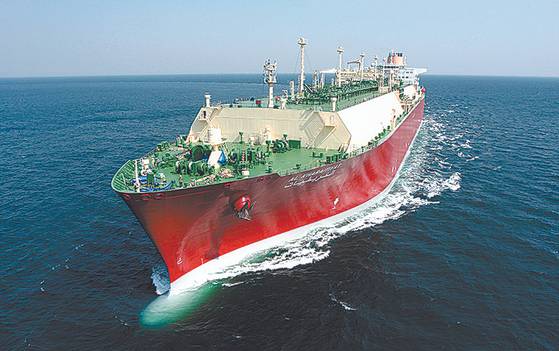 A liquefied natural gas carrier made by Korea Offshore Shipbuilding & Engineering. [KOREA OFFSHORE SHIPBUILDING & ENGINEERING]