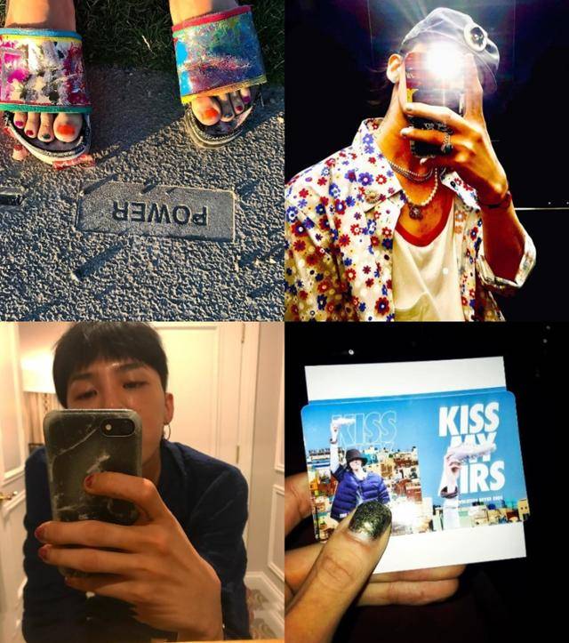 지드래곤 역시 오래 전부터 네일아트를 즐겨 선보여 온 스타다. 지드래곤 sns