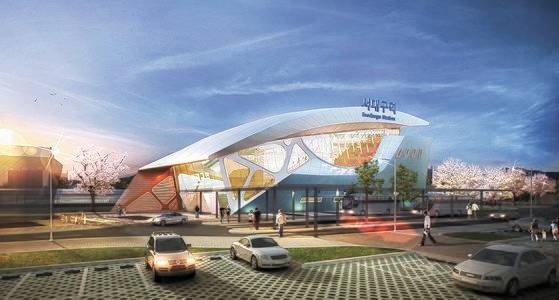 2022년 개통 예정인 서대구 KTX역 투시도. [사진 대구시]