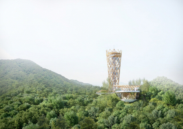 보문산 친환경 목조전망대 당선작. [사진 제공 = 대전시]