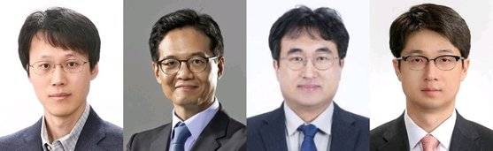 9일 삼성전자 임원 인사에서 승진한 SW와 고객경험(CX) 분야 임원. 왼쪽부터 김두일 부사장, 안용일 부사장, 김원국 상무, 이석림 상무. [사진 삼성전자]