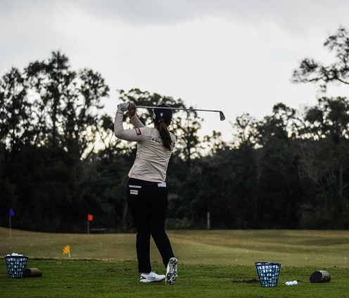 미국여자프로골프(LPGA) Q시리즈에 출전한 최혜진 프로. 완벽한 무대를 위해 연습하는 모습이다. 사진제공=LPGA/Ben Harpring