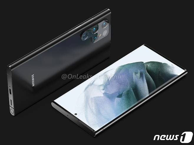 갤럭시S22 울트라 예상 렌더링 이미지(온리크스 트위터 갈무리)© 뉴스1